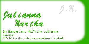 julianna martha business card